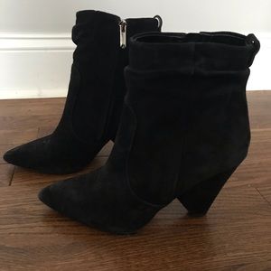 Sam Edelman Ankle Bootie in Black Suede